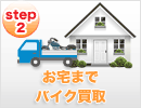 step2 お宅までバイク買取